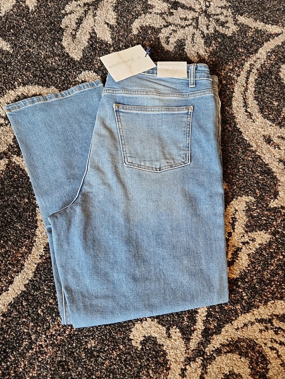 Westbound Light Blue Straight Leg Denim Jeans